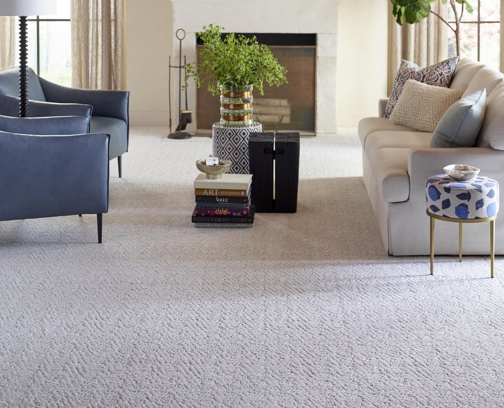 Living Room Pattern Carpet - At Home Floors in Largo, MN